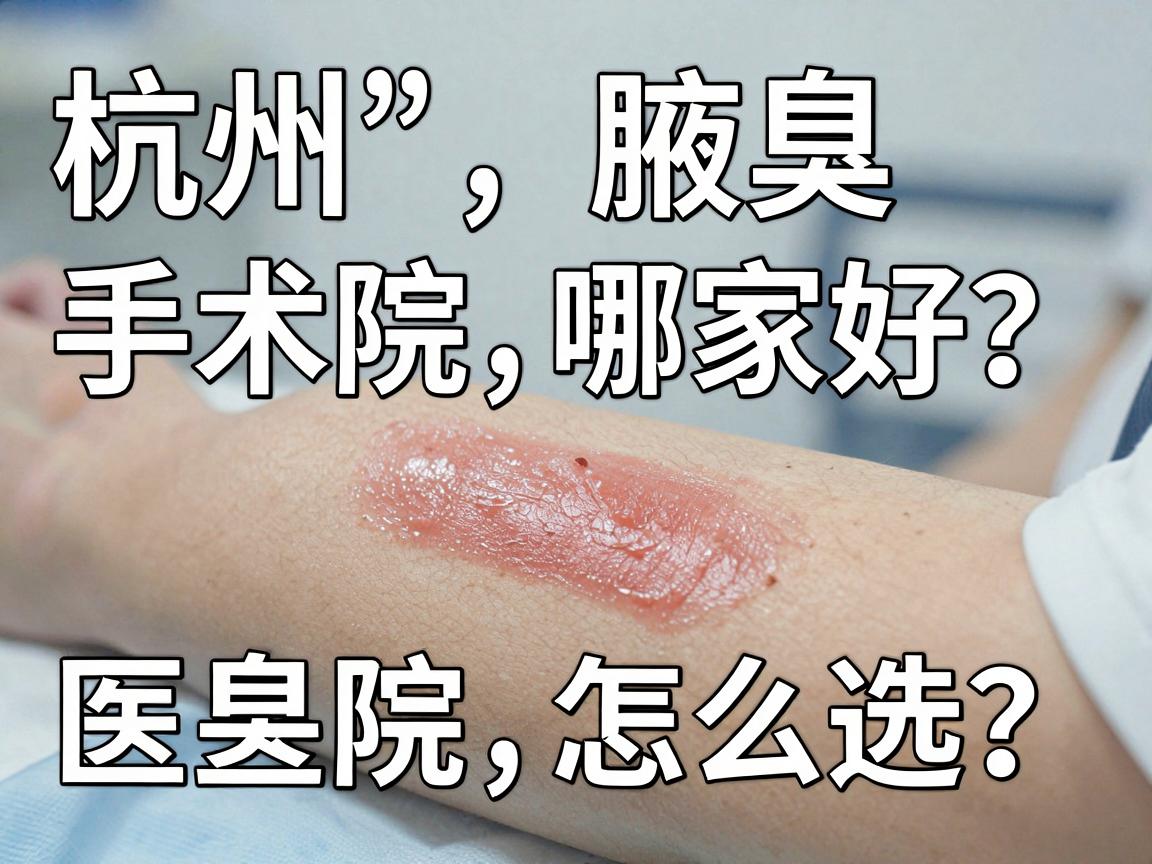 杭州腋臭手术医院哪家好？正规医院怎么选？这份杭州腋臭手术医院攻略请收好