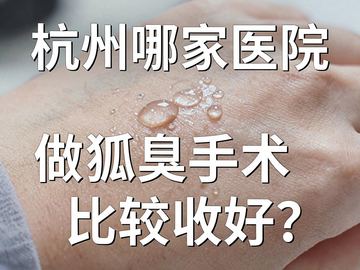 杭州狐臭手术医院怎么选？杭州哪家医院做狐臭手术比较好？这份杭州狐臭手术攻略请收好