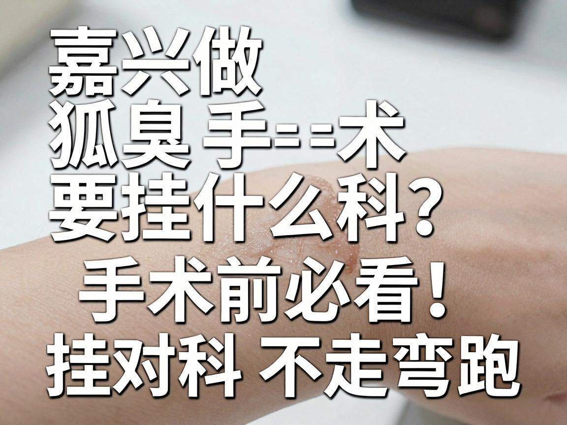 嘉兴做狐臭手术要挂什么科？手术前必看，挂对科不走弯路