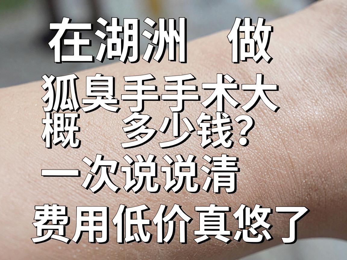 在湖州做狐臭手术大概多少钱?一次说清费用真相,别被低价忽悠了 在湖州做狐臭手术大概多少钱?一次说清费用真相,别被低价忽悠了