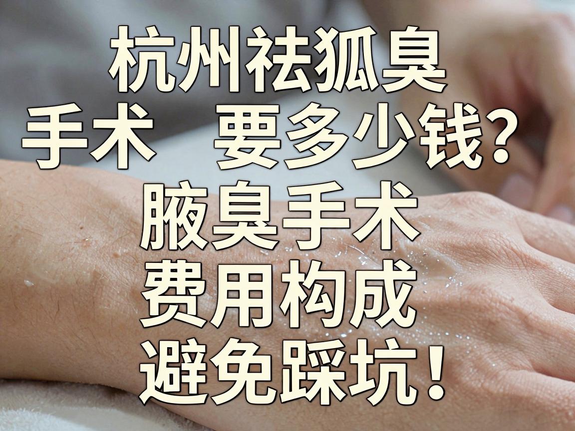 杭州祛狐臭手术要多少钱？揭秘腋臭手术费用构成，避免踩坑！