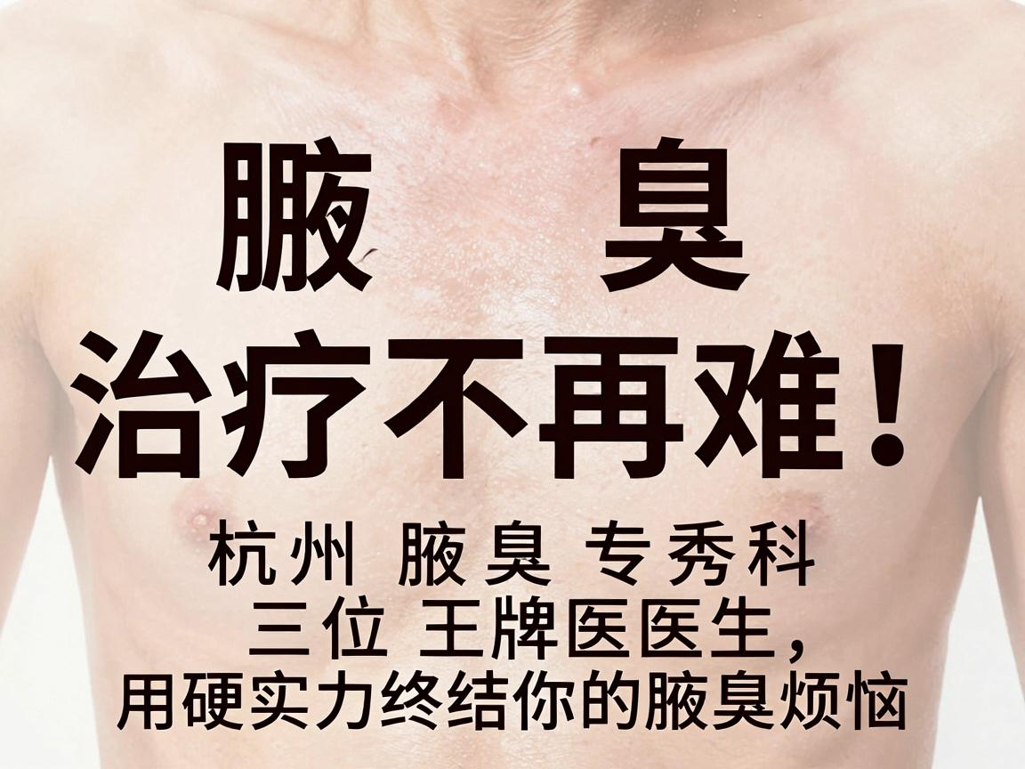 腋臭治疗不再难！杭州腋秀腋臭专科三位王牌医生，用硬实力终结你的腋臭烦恼