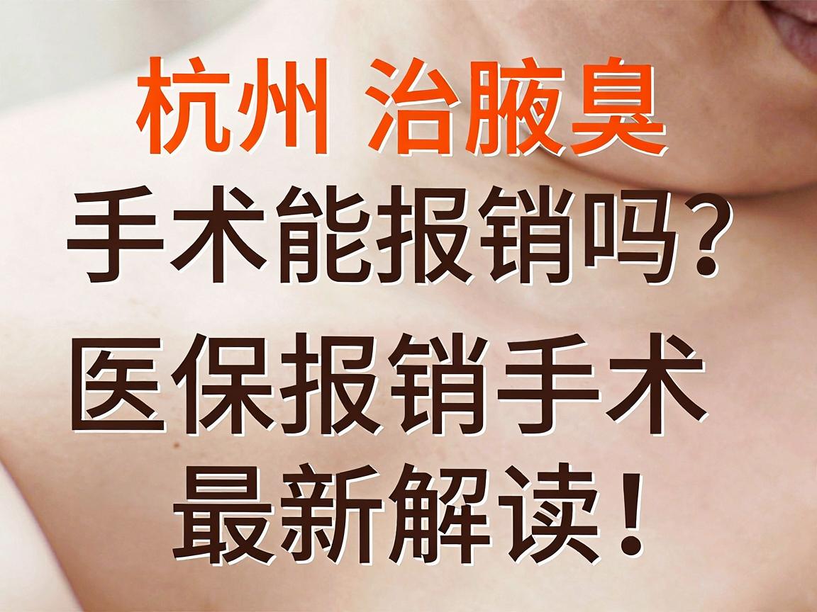 杭州治腋臭手术能报销吗?医保报销政策最新解读,治腋臭手术报销条件一文说清 杭州治腋臭手术能报销吗?医保报销政策最新解读,治腋臭手术报销条件一文说清