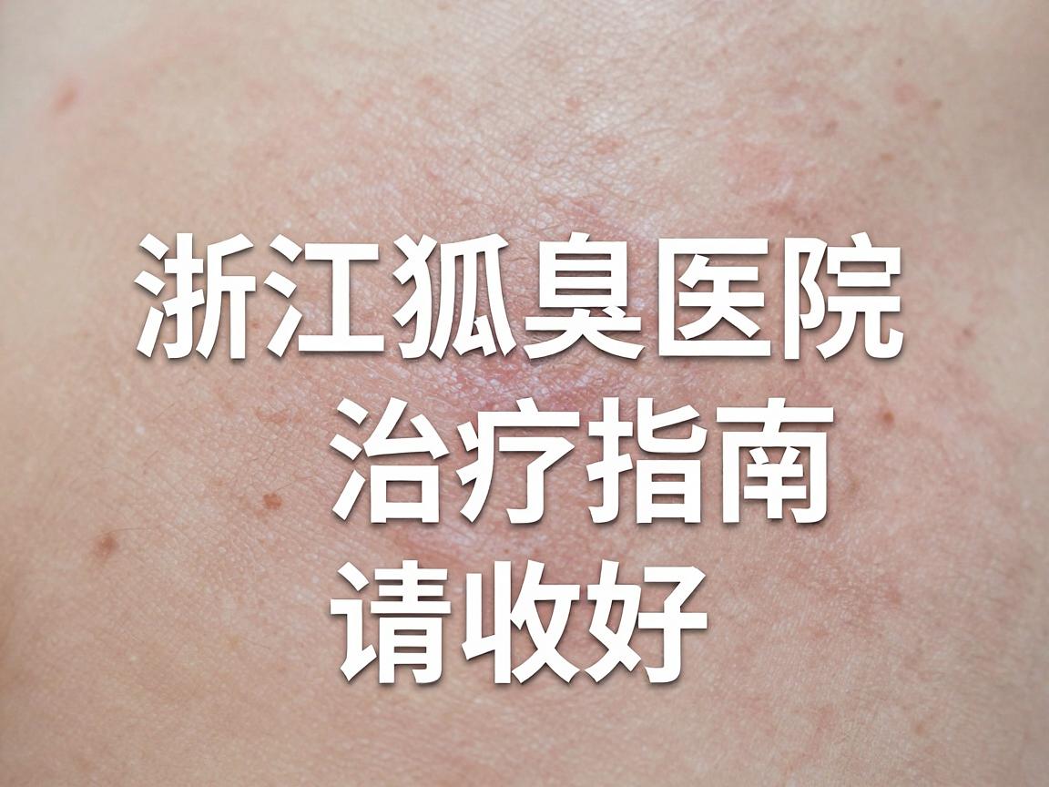 治疗狐臭浙江最好的医院怎么选？浙江狐臭医院治疗指南请收好
