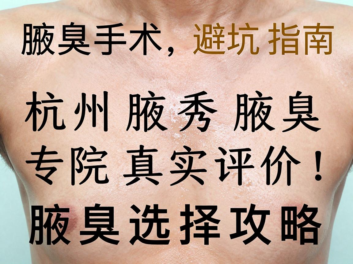 腋臭手术避坑指南,杭州腋秀腋臭专科医院真实评价,腋臭患者必看的腋臭选择攻略 腋臭手术避坑指南,杭州腋秀腋臭专科医院真实评价,腋臭患者必看的腋臭选择攻略
