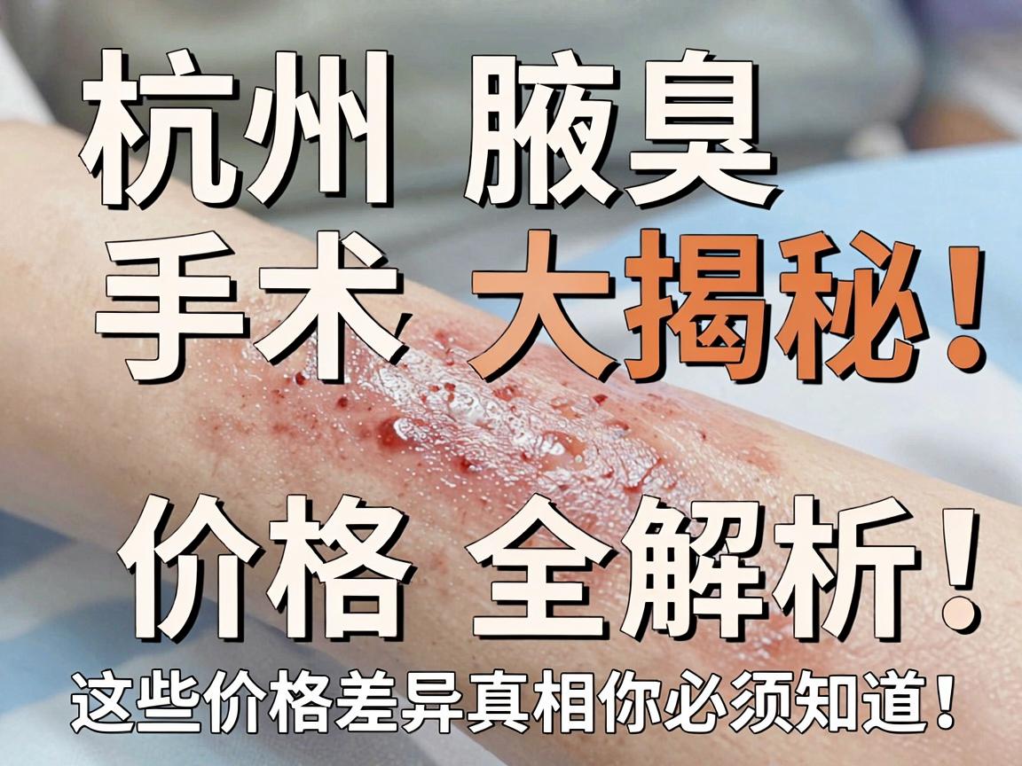 杭州腋臭手术价格大揭秘,正规医院狐臭手术价格全解析,这些价格差异真相你必须知道! 杭州腋臭手术价格大揭秘,正规医院狐臭手术价格全解析,这些价格差异真相你必须知道!