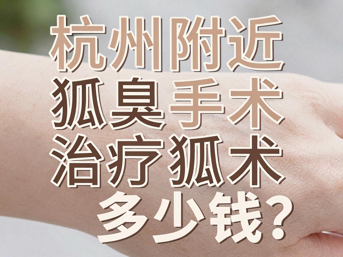 杭州附近治疗狐臭手术多少钱?狐臭手术价格差异大,杭州腋秀分享真实费用参考 杭州附近治疗狐臭手术多少钱?狐臭手术价格差异大,杭州腋秀分享真实费用参考