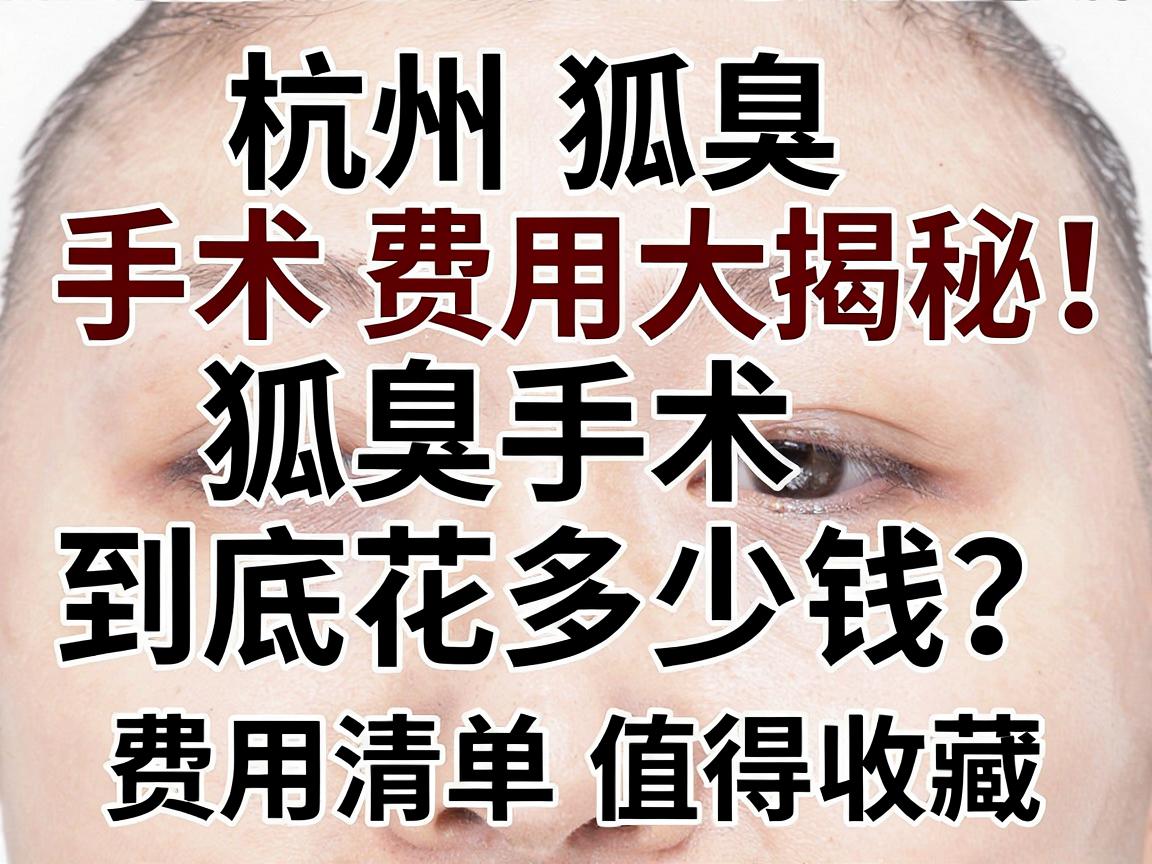 杭州狐臭手术费用大揭秘,狐臭手术到底花多少钱?这份费用清单值得收藏 杭州狐臭手术费用大揭秘,狐臭手术到底花多少钱?这份费用清单值得收藏