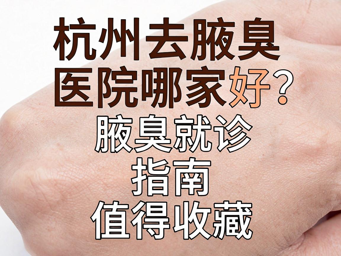 杭州去腋臭医院哪家好?这份杭州腋臭就诊指南值得收藏 杭州去腋臭医院哪家好?这份杭州腋臭就诊指南值得收藏