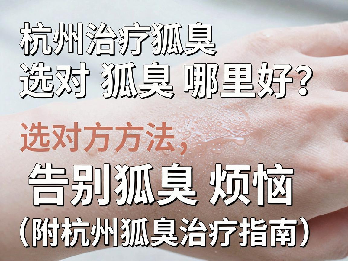 杭州治疗狐臭哪里好？选对方法，告别狐臭烦恼（附杭州狐臭治疗指南）
