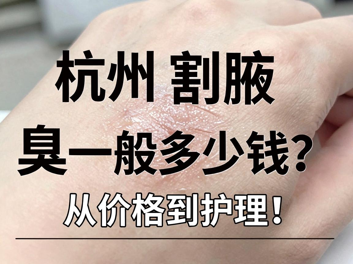 杭州割腋臭一般多少钱?从价格到护理,一篇说清腋臭手术的隐形账 杭州割腋臭一般多少钱?从价格到护理,一篇说清腋臭手术的隐形账