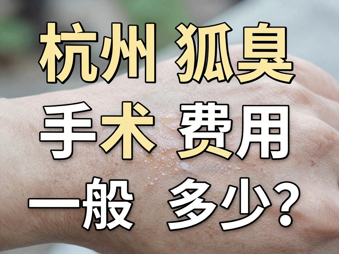 杭州狐臭手术费用一般多少?揭秘狐臭手术费用背后的真实账本 杭州狐臭手术费用一般多少?揭秘狐臭手术费用背后的真实账本