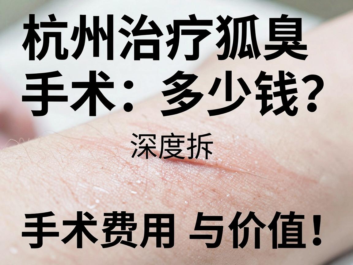 杭州治疗狐臭手术多少钱?深度拆解手术费用与价值,教你避开低价陷阱 杭州治疗狐臭手术多少钱?深度拆解手术费用与价值,教你避开低价陷阱