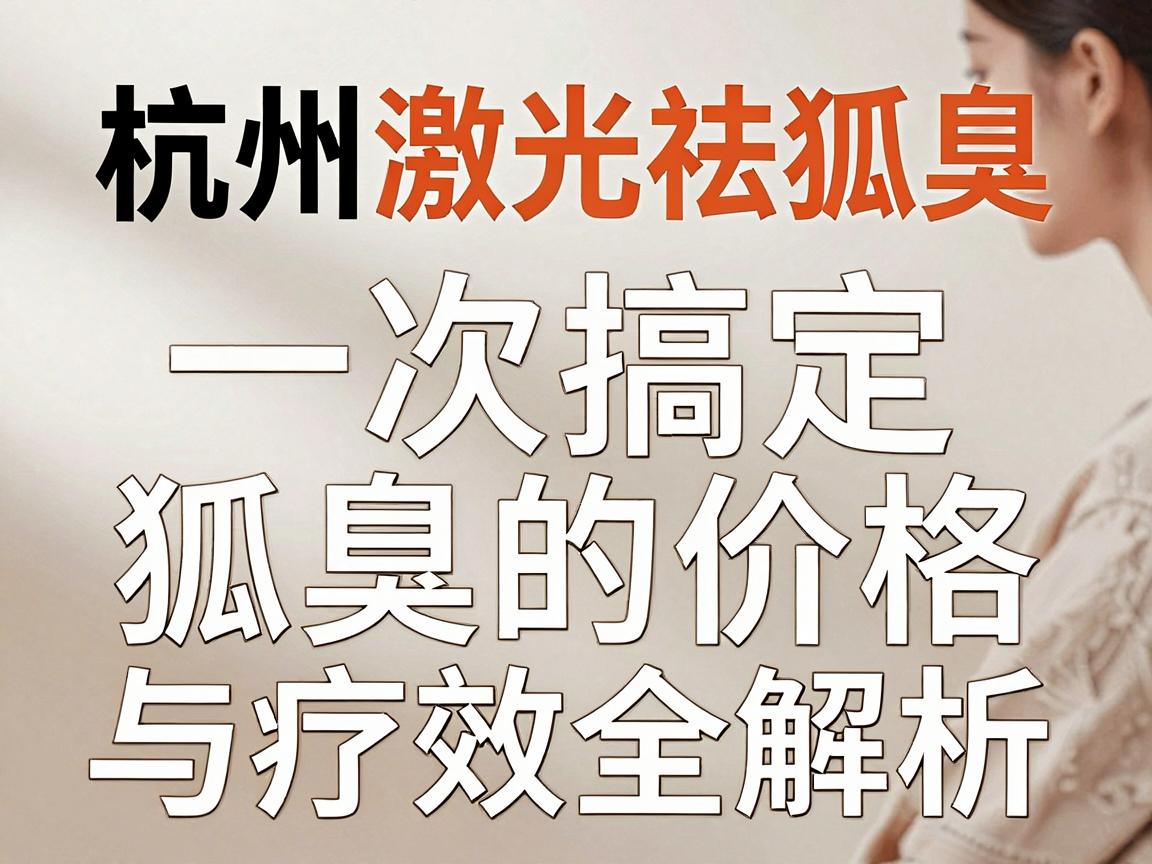 杭州激光祛狐臭价格,一次搞定狐臭的价格与疗效全解析 杭州激光祛狐臭价格,一次搞定狐臭的价格与疗效全解析