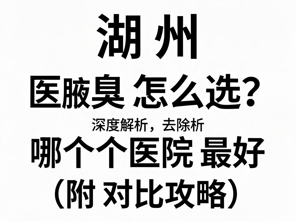 湖州腋臭医院怎么选?深度解析去除腋臭哪个医院最好(附对比攻略) 湖州腋臭医院怎么选?深度解析去除腋臭哪个医院最好(附对比攻略)
