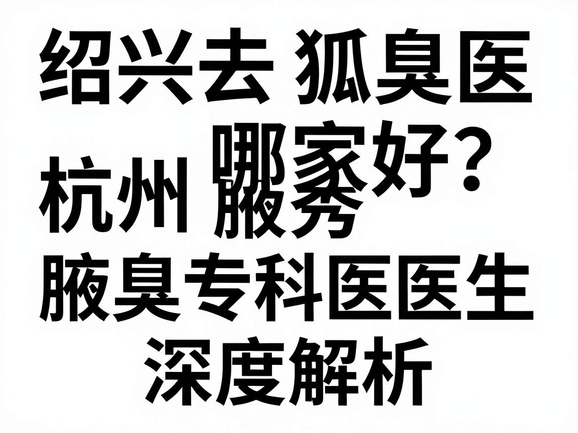 绍兴去狐臭医院哪家好?杭州腋秀腋臭专科医生深度解析绍兴去狐臭医院选择要点 绍兴去狐臭医院哪家好?杭州腋秀腋臭专科医生深度解析绍兴去狐臭医院选择要点