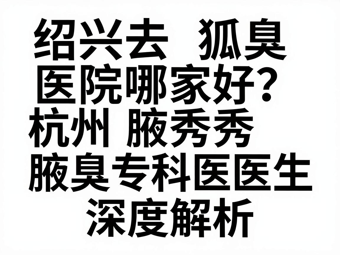 绍兴去狐臭医院哪家好?杭州腋秀腋臭专科医生深度解析绍兴去狐臭医院选择要点 绍兴去狐臭医院哪家好?杭州腋秀腋臭专科医生深度解析绍兴去狐臭医院选择要点
