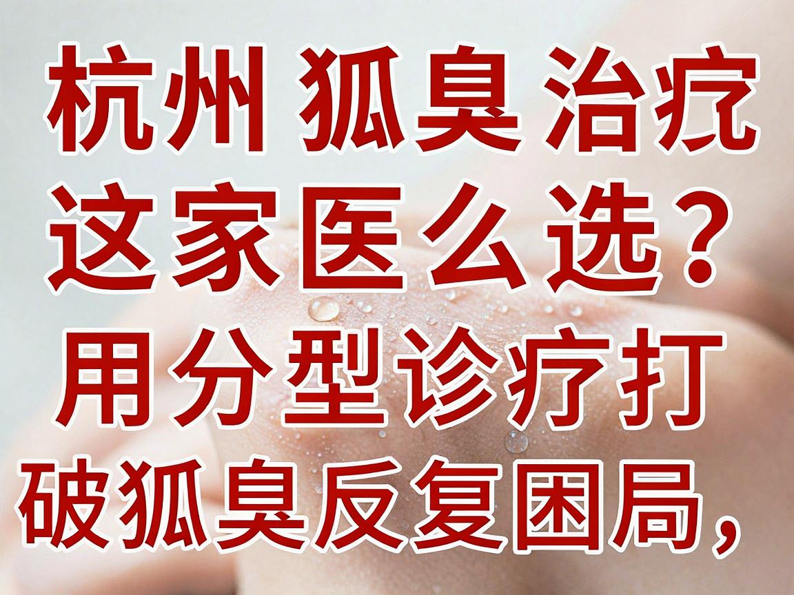 杭州狐臭治疗医院怎么选？这家医院用分型诊疗打破狐臭反复困局