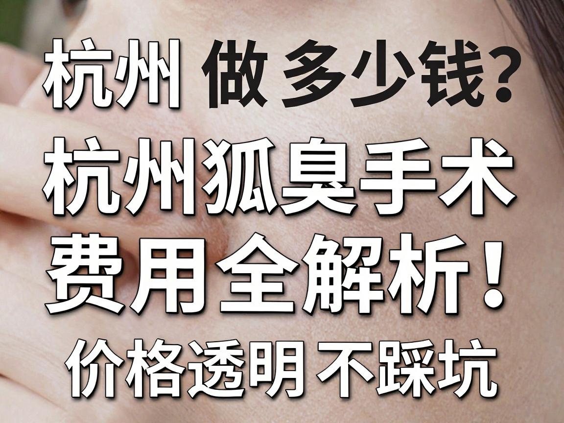 杭州做狐臭手术多少钱?杭州狐臭手术费用全解析,价格透明不踩坑 杭州做狐臭手术多少钱?杭州狐臭手术费用全解析,价格透明不踩坑