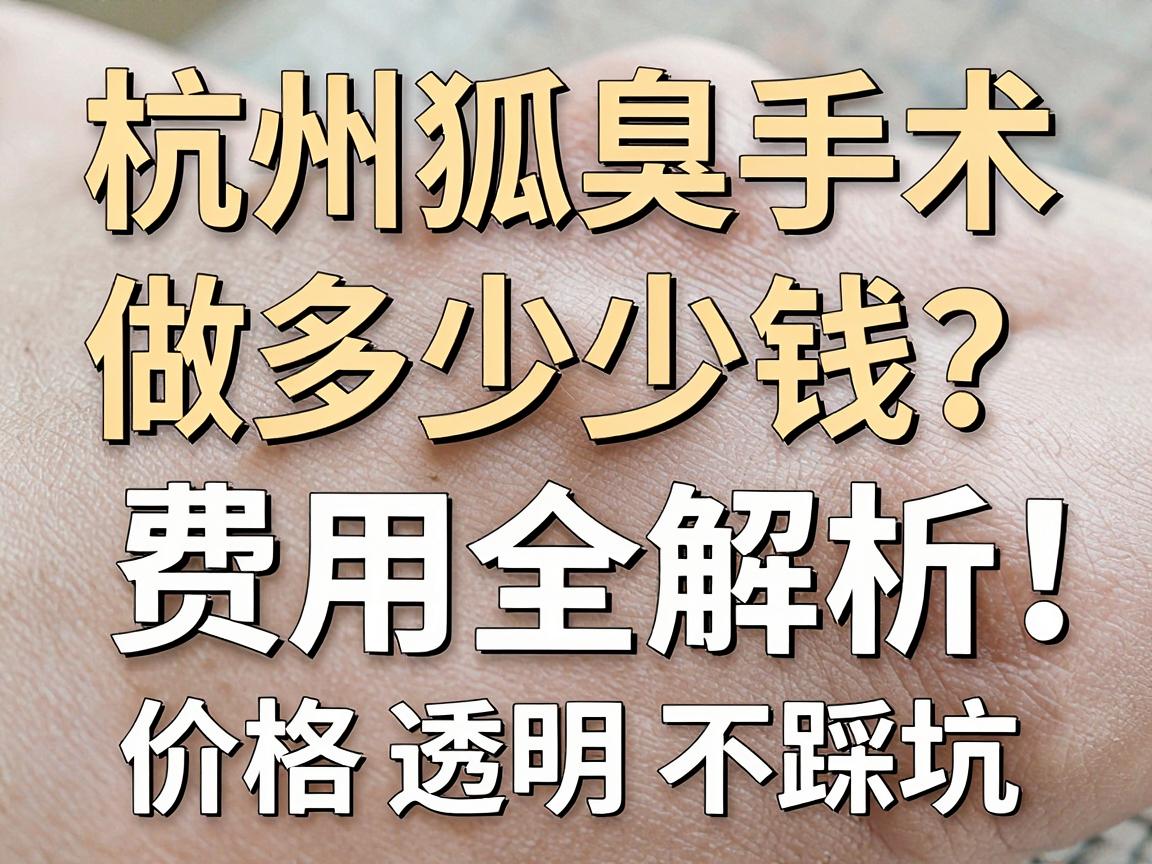杭州做狐臭手术多少钱?杭州狐臭手术费用全解析,价格透明不踩坑 杭州做狐臭手术多少钱?杭州狐臭手术费用全解析,价格透明不踩坑