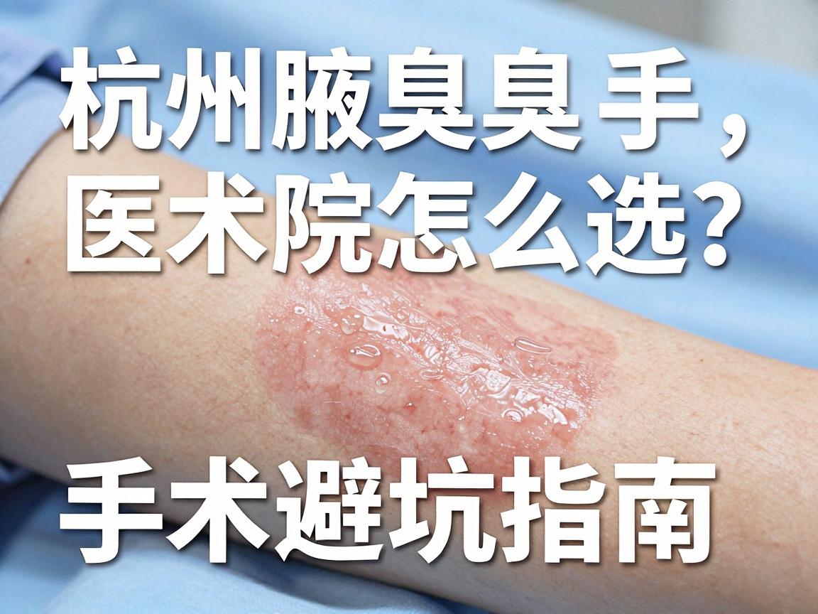 杭州腋臭手术医院怎么选?正规医院看这几点,杭州腋臭手术避坑指南 杭州腋臭手术医院怎么选?正规医院看这几点,杭州腋臭手术避坑指南