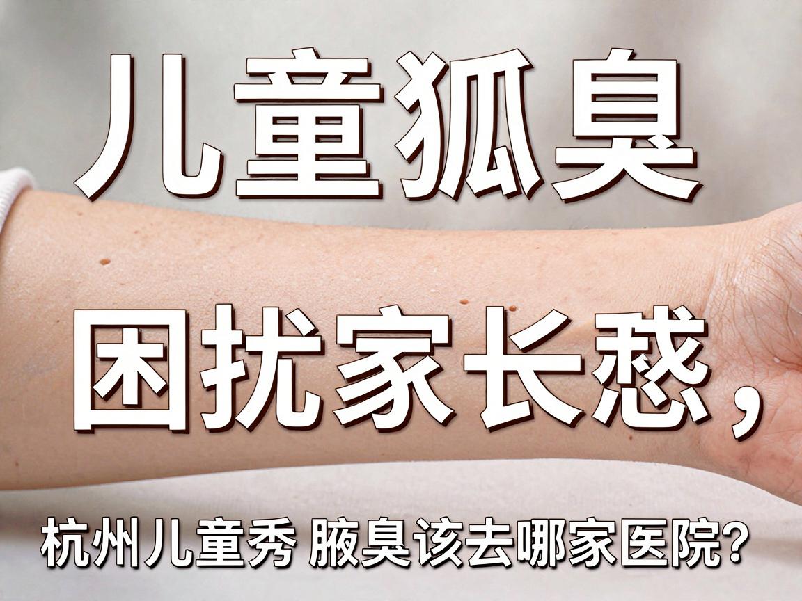 儿童狐臭困扰家长愁，杭州儿童狐臭该去哪家医院？杭州腋秀腋臭专科来解忧