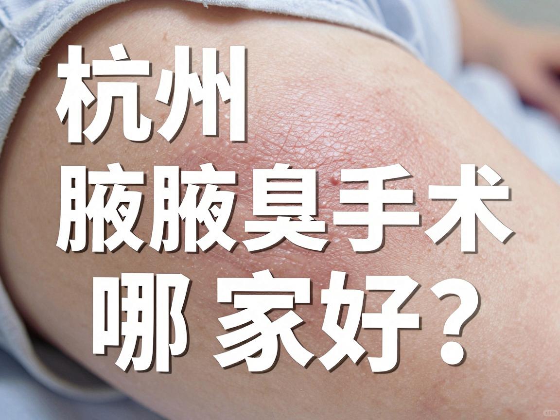 杭州腋臭手术哪家好?杭州腋臭手术医院选择避坑指南 杭州腋臭手术哪家好?杭州腋臭手术医院选择避坑指南