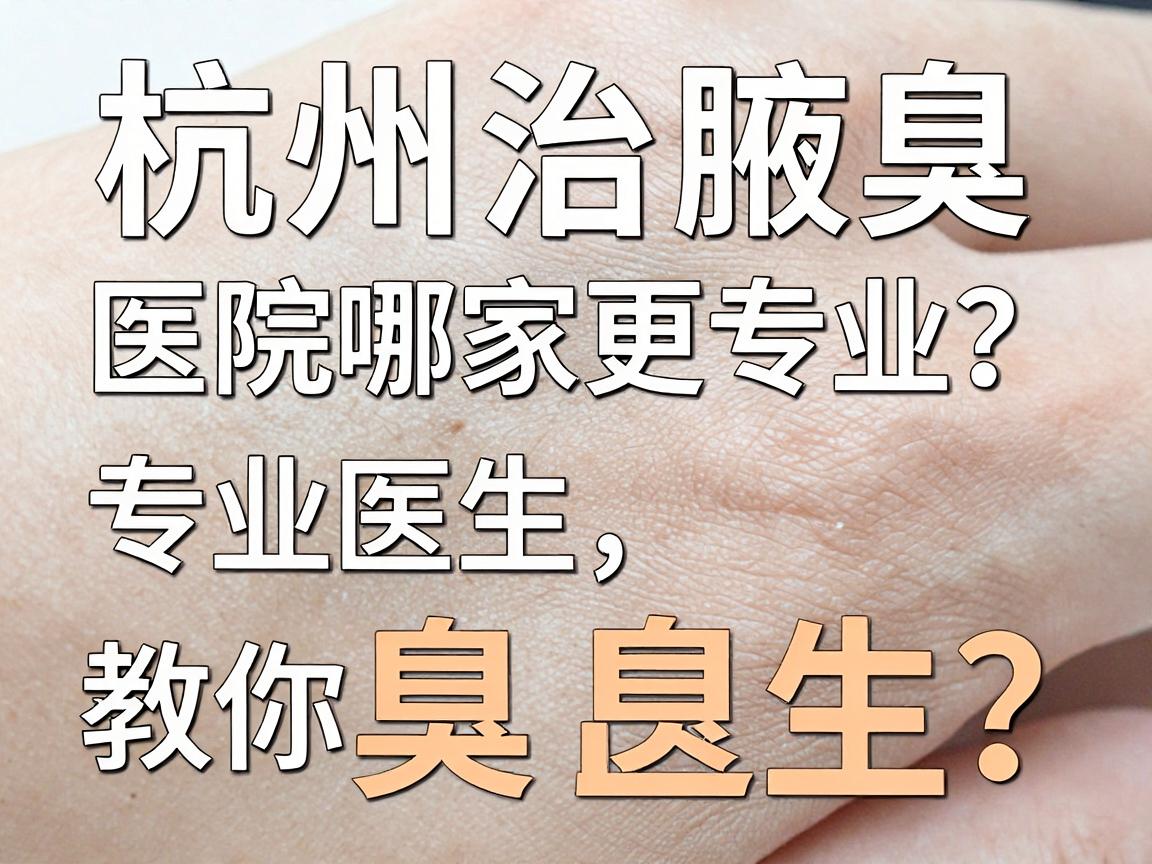 杭州治腋臭医院哪家更专业？专业医生教你避开腋臭治疗三大坑