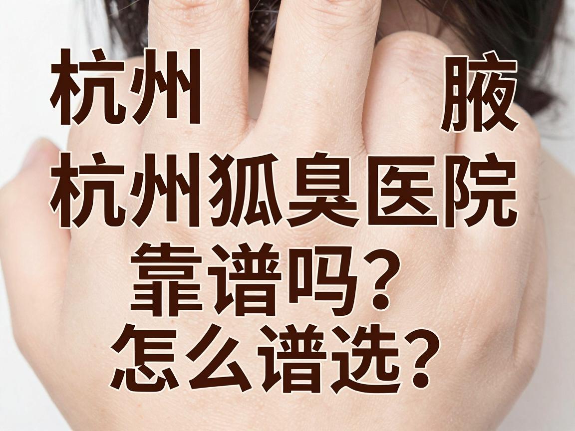 杭州腋臭医院排名靠谱吗?杭州狐臭医院怎么选?一篇讲透 杭州腋臭医院排名靠谱吗?杭州狐臭医院怎么选?一篇讲透