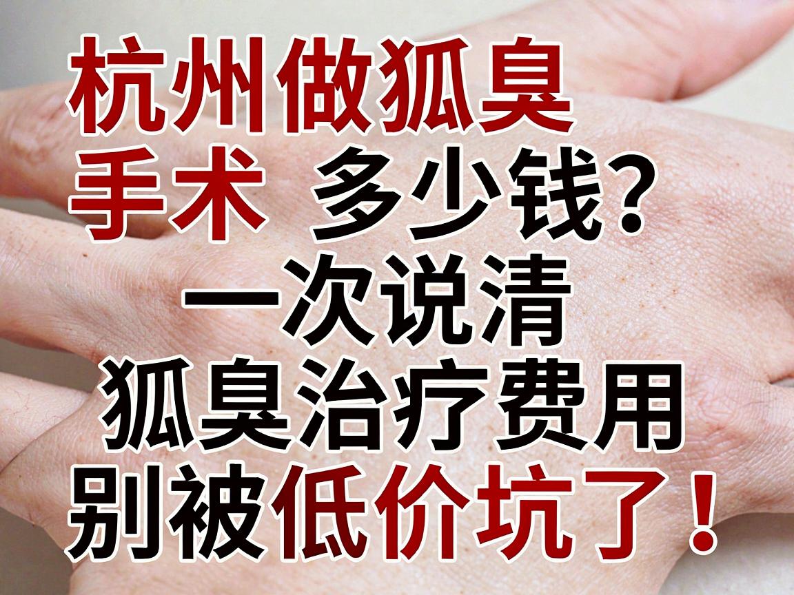 杭州做狐臭手术多少钱?一次说清狐臭治疗费用,别被低价坑了! 杭州做狐臭手术多少钱?一次说清狐臭治疗费用,别被低价坑了!
