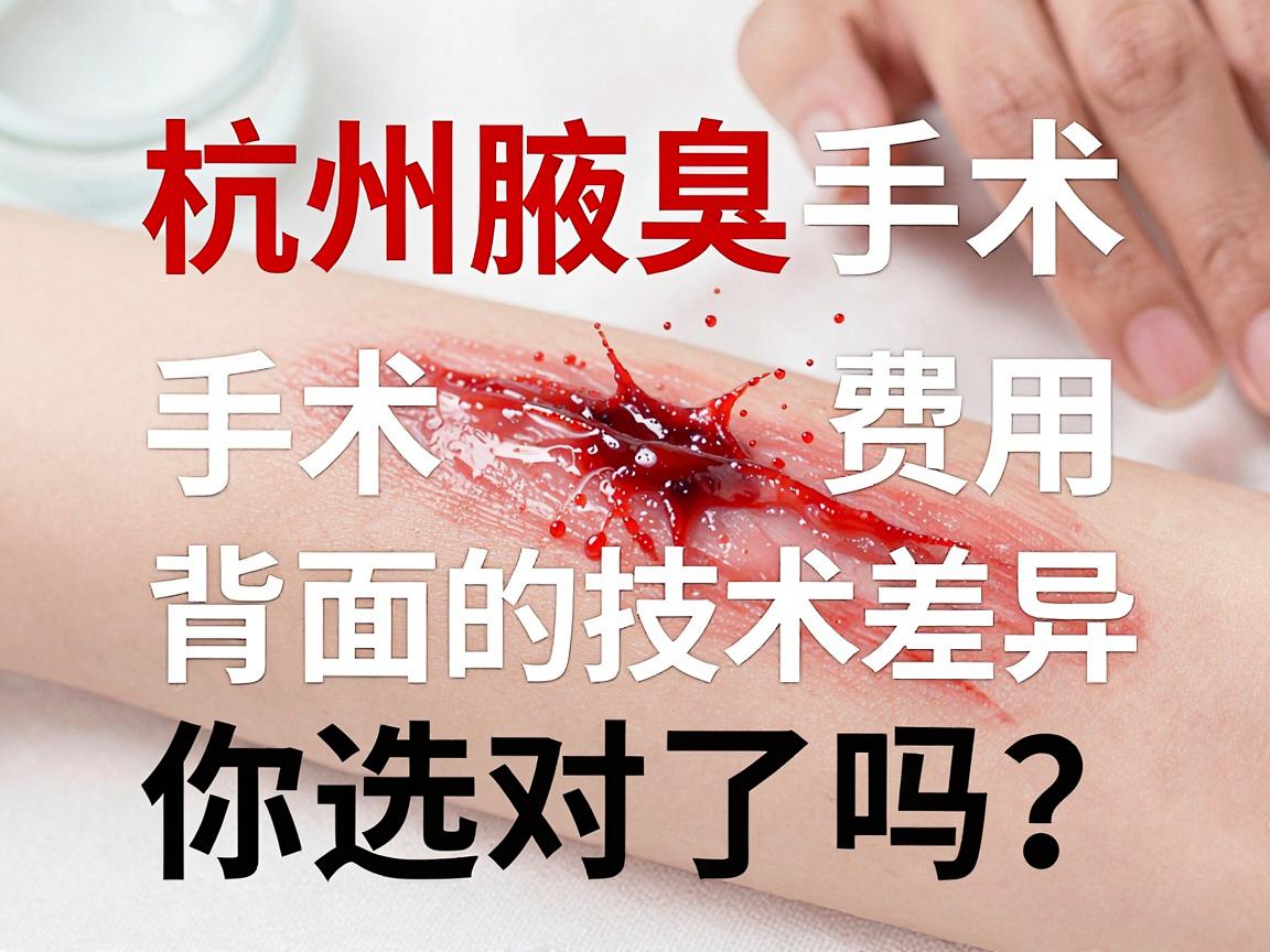 杭州腋臭手术费用解析,手术费用与手术费用背后的技术差异,你选对了吗? 杭州腋臭手术费用解析,手术费用与手术费用背后的技术差异,你选对了吗?