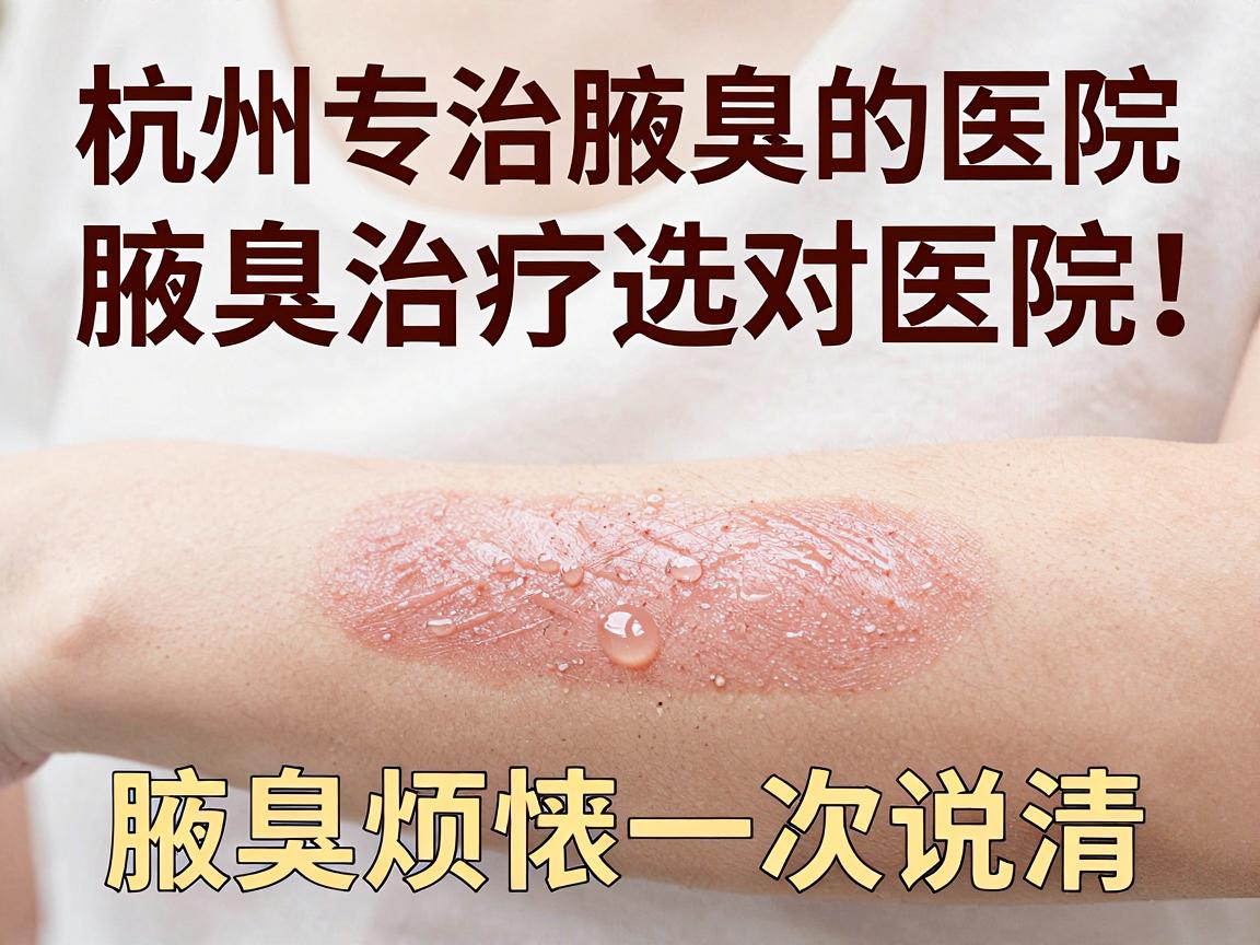 杭州专治腋臭的医院，腋臭治疗选对医院，腋臭烦恼一次说清