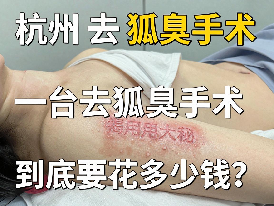 杭州去狐臭手术费用大揭秘，一台去狐臭手术到底要花多少钱？