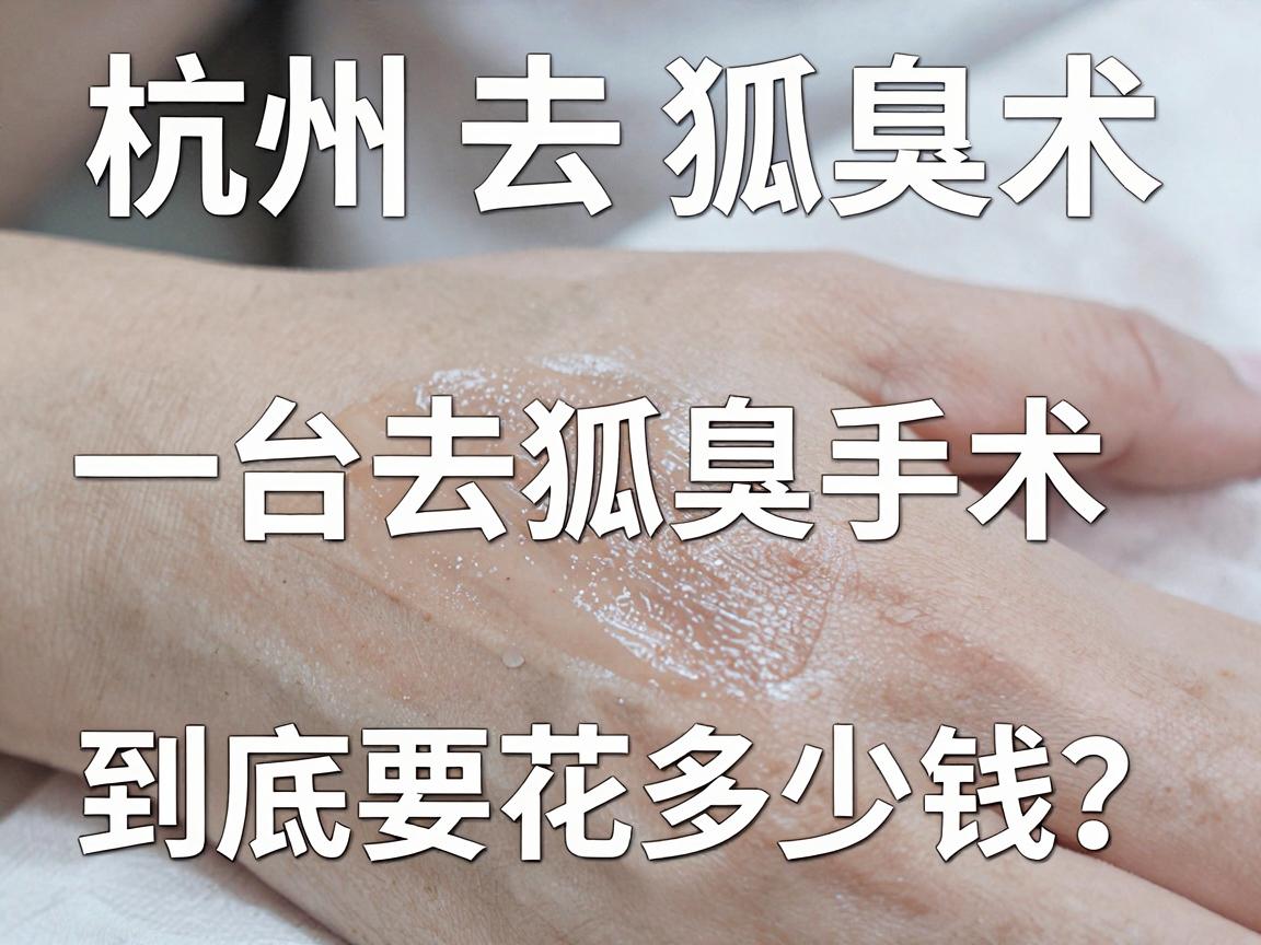 杭州去狐臭手术费用大揭秘，一台去狐臭手术到底要花多少钱？