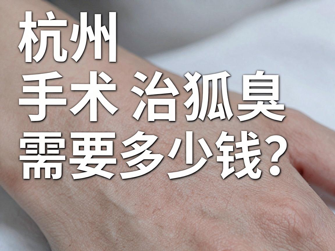 杭州手术治狐臭需要多少钱？一文讲清手术治狐臭的真实费用与避坑指南