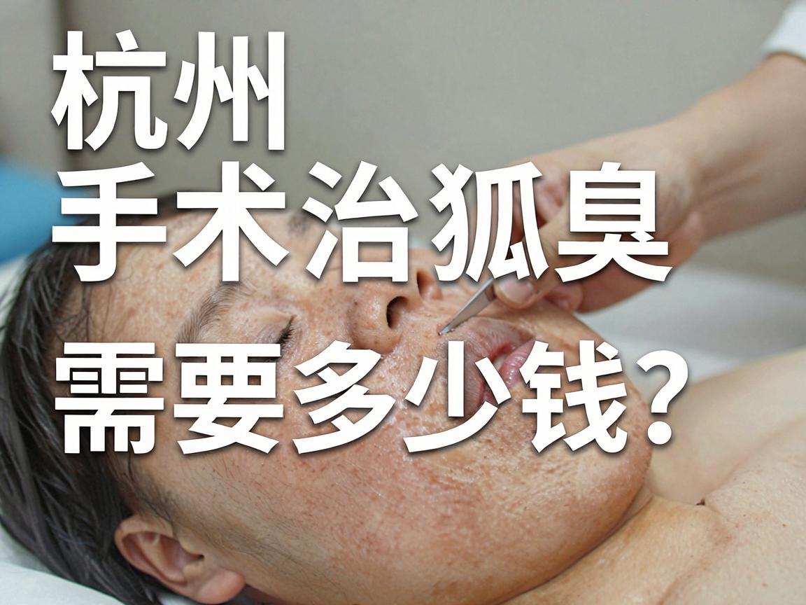 杭州手术治狐臭需要多少钱？一文讲清手术治狐臭的真实费用与避坑指南