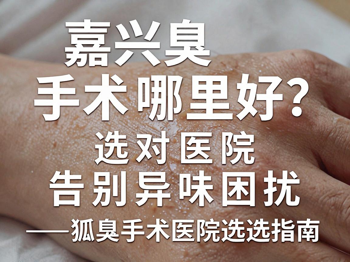 嘉兴狐臭手术哪里好？选对医院，告别异味困扰—狐臭手术医院选择指南