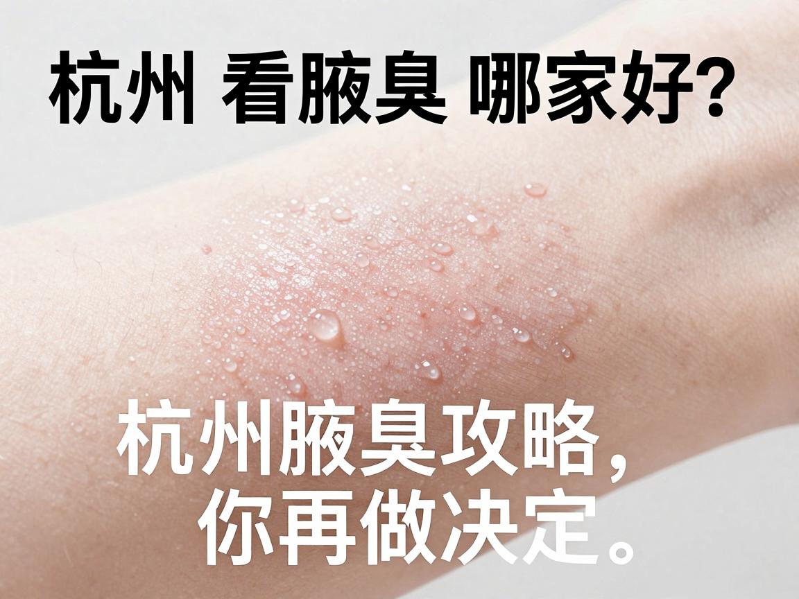 杭州看腋臭哪家好？看完这篇杭州腋臭攻略，你再做决定