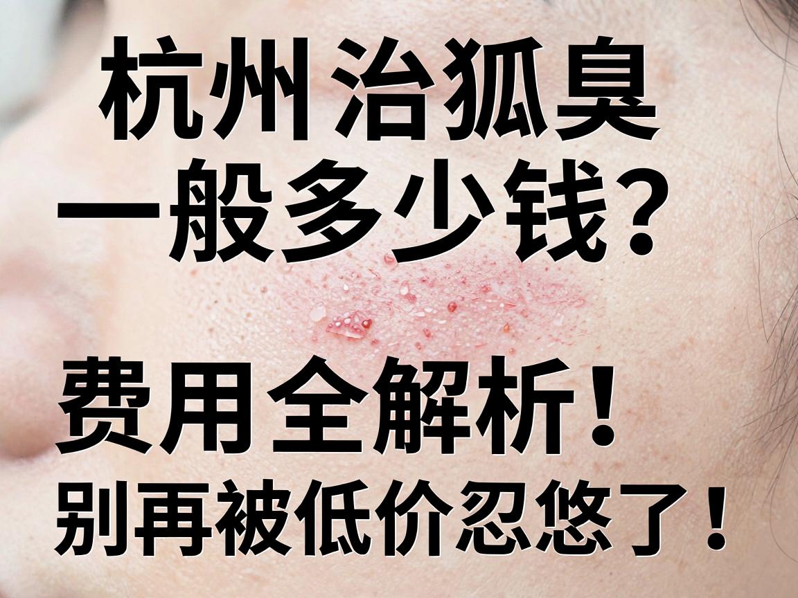 杭州治狐臭一般多少钱？治狐臭费用全解析，别再被低价忽悠了！