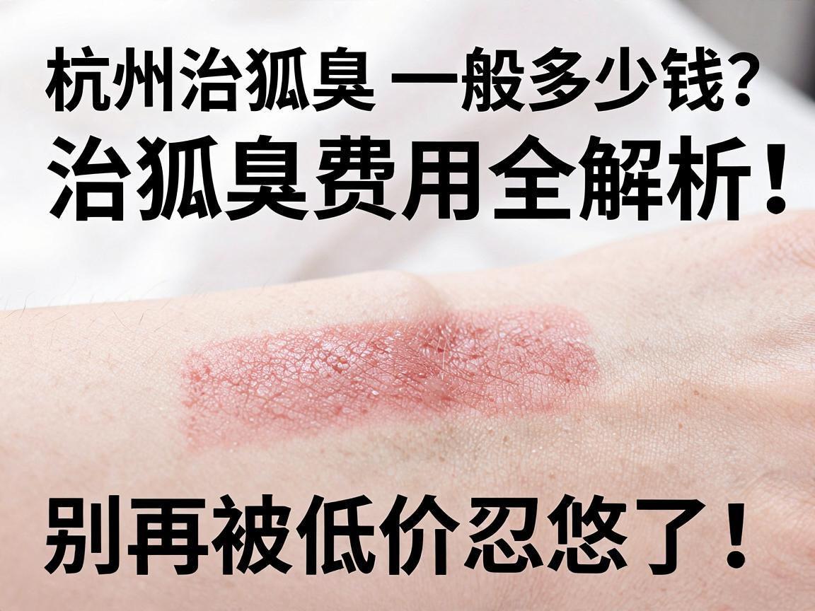 杭州治狐臭一般多少钱？治狐臭费用全解析，别再被低价忽悠了！