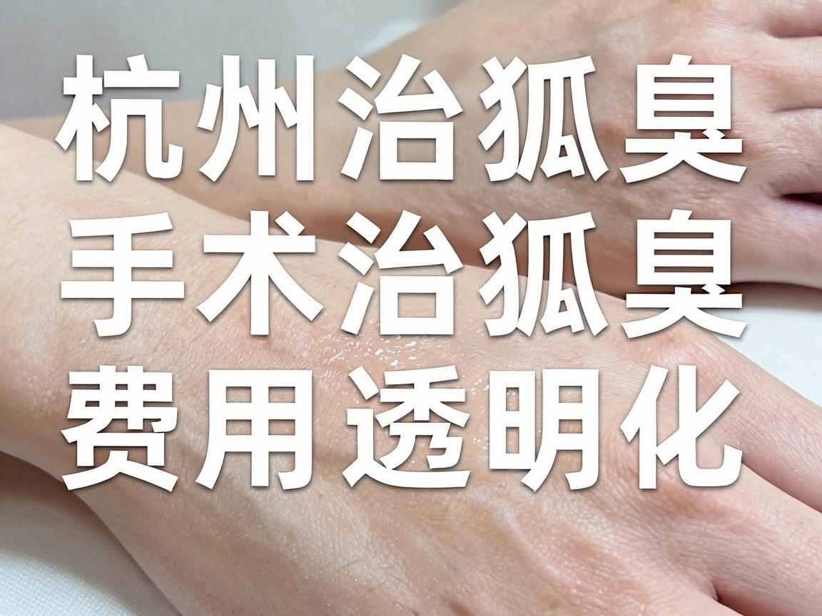 杭州手术治狐臭费用大揭秘，手术治狐臭费用透明化，别让费用成心病