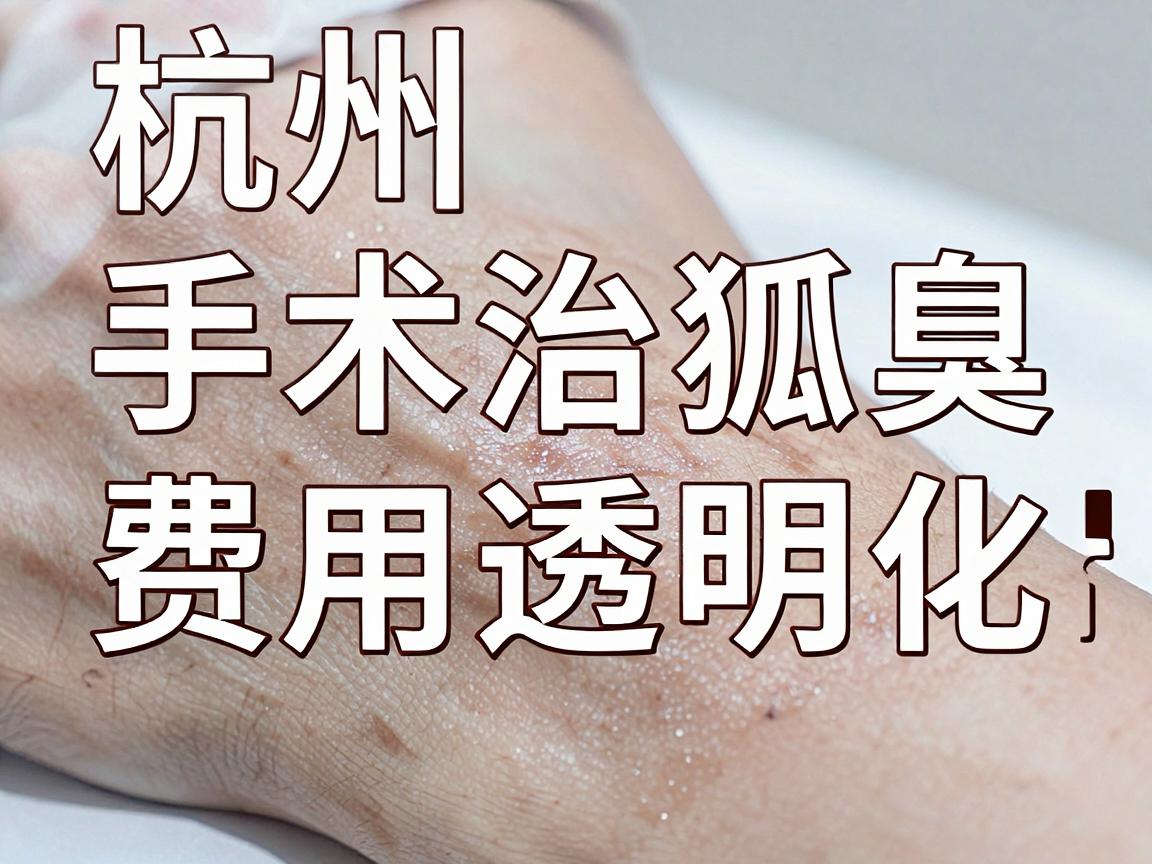 杭州手术治狐臭费用大揭秘，手术治狐臭费用透明化，别让费用成心病