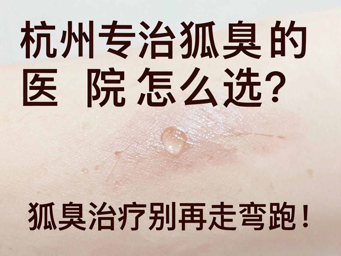 杭州专治狐臭的医院怎么选？狐臭治疗别再走弯路！
