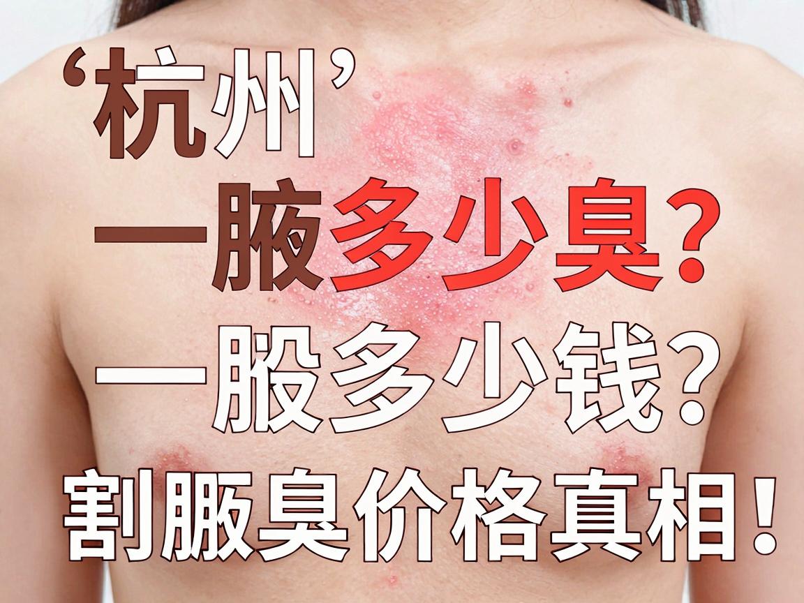 杭州割腋臭一般多少钱？割腋臭价格真相，割腋臭前必看指南