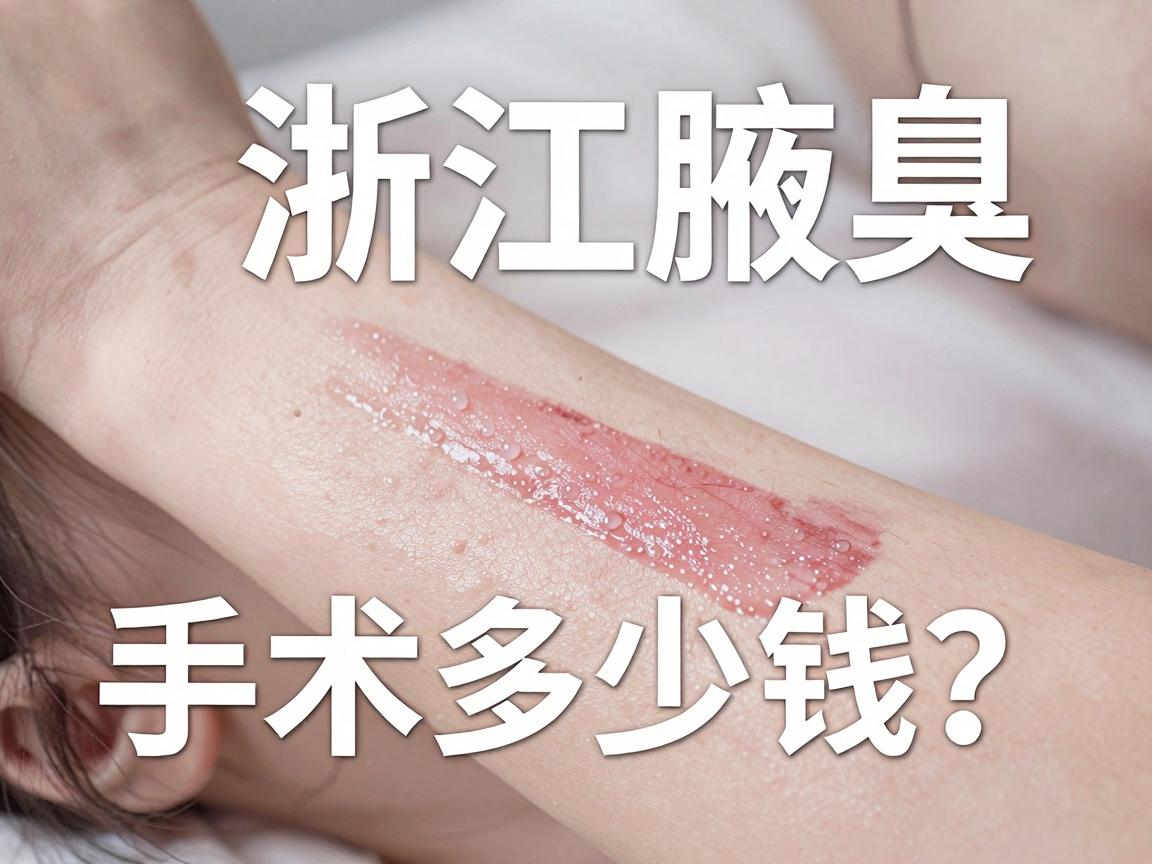 浙江腋臭手术多少钱？一文说清腋臭手术费用与价值，别再为腋臭手术多少钱纠结了