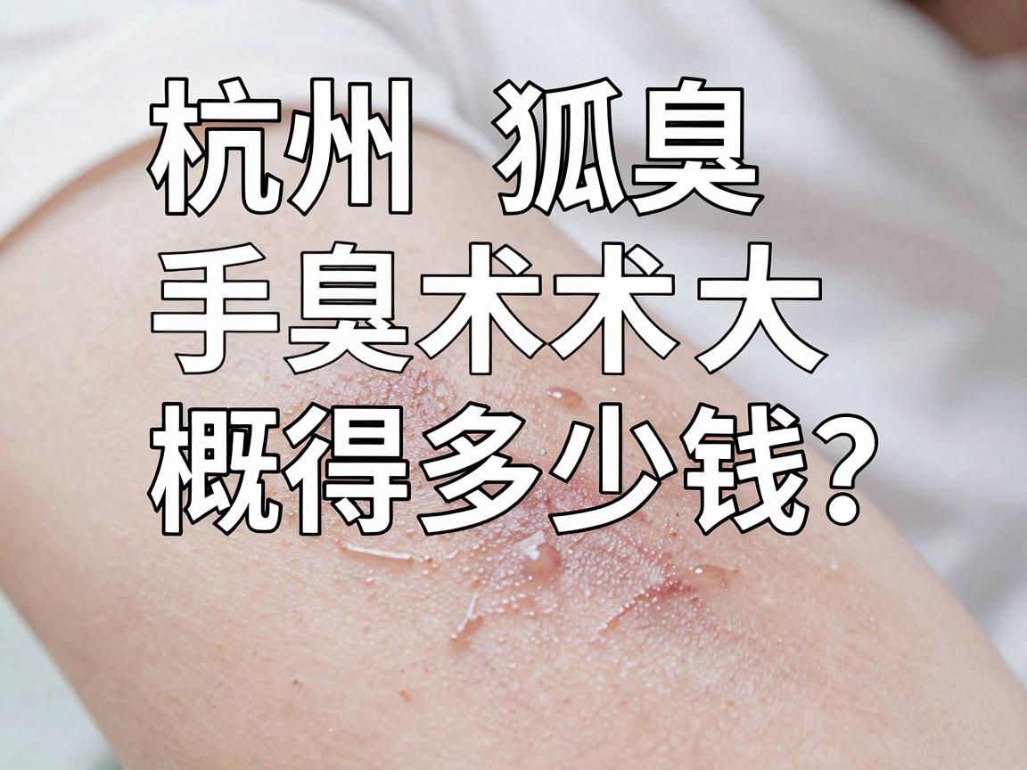 杭州狐臭手术大概得多少钱？一文讲清狐臭手术费用构成与省钱攻略