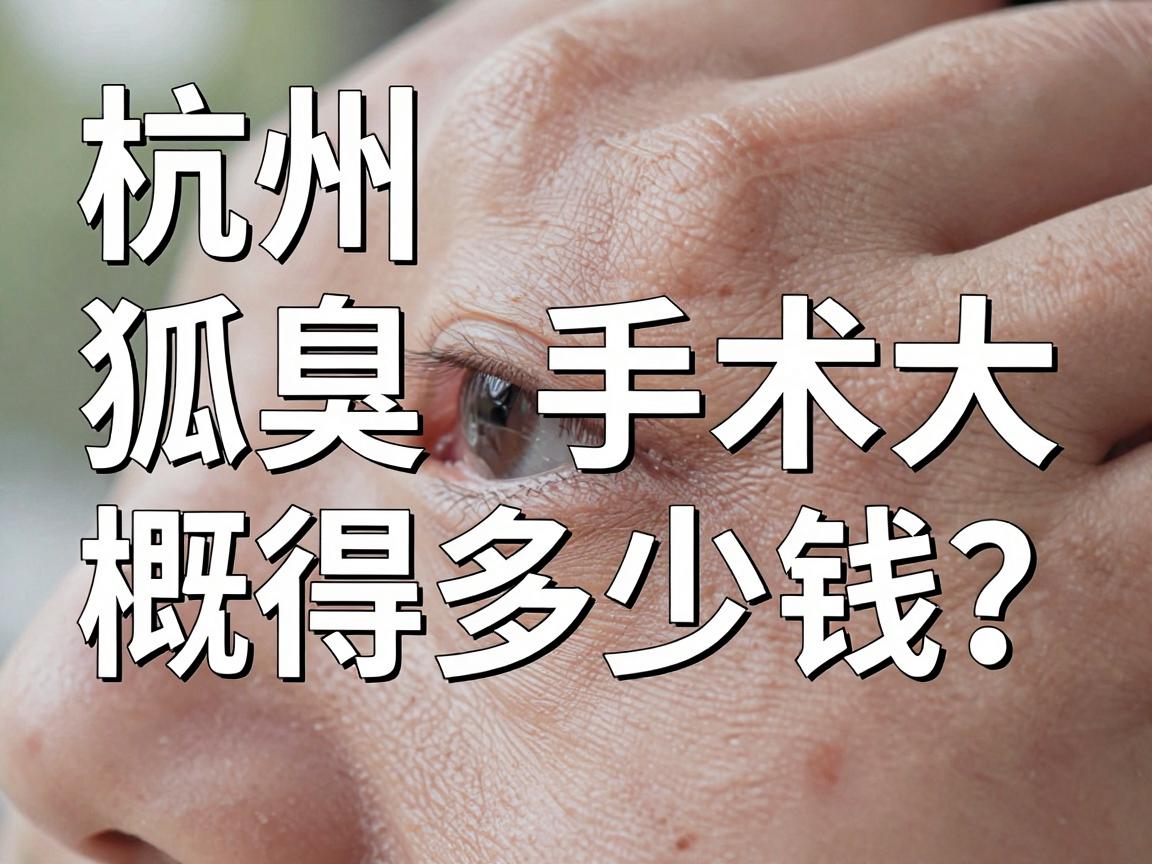 杭州狐臭手术大概得多少钱？一文讲清狐臭手术费用构成与省钱攻略