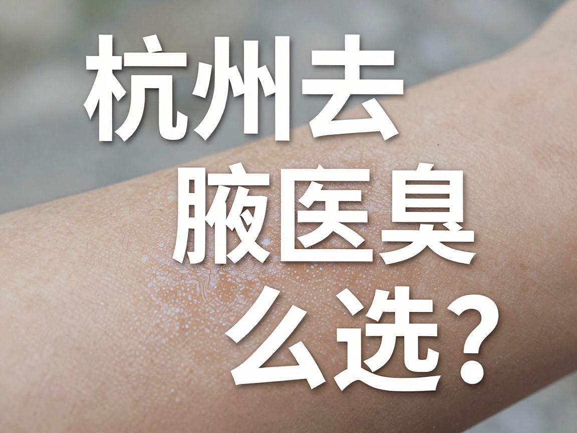 杭州去腋臭医院怎么选？杭州腋臭专科医生告诉你，去腋臭别踩坑，去腋臭看这三步