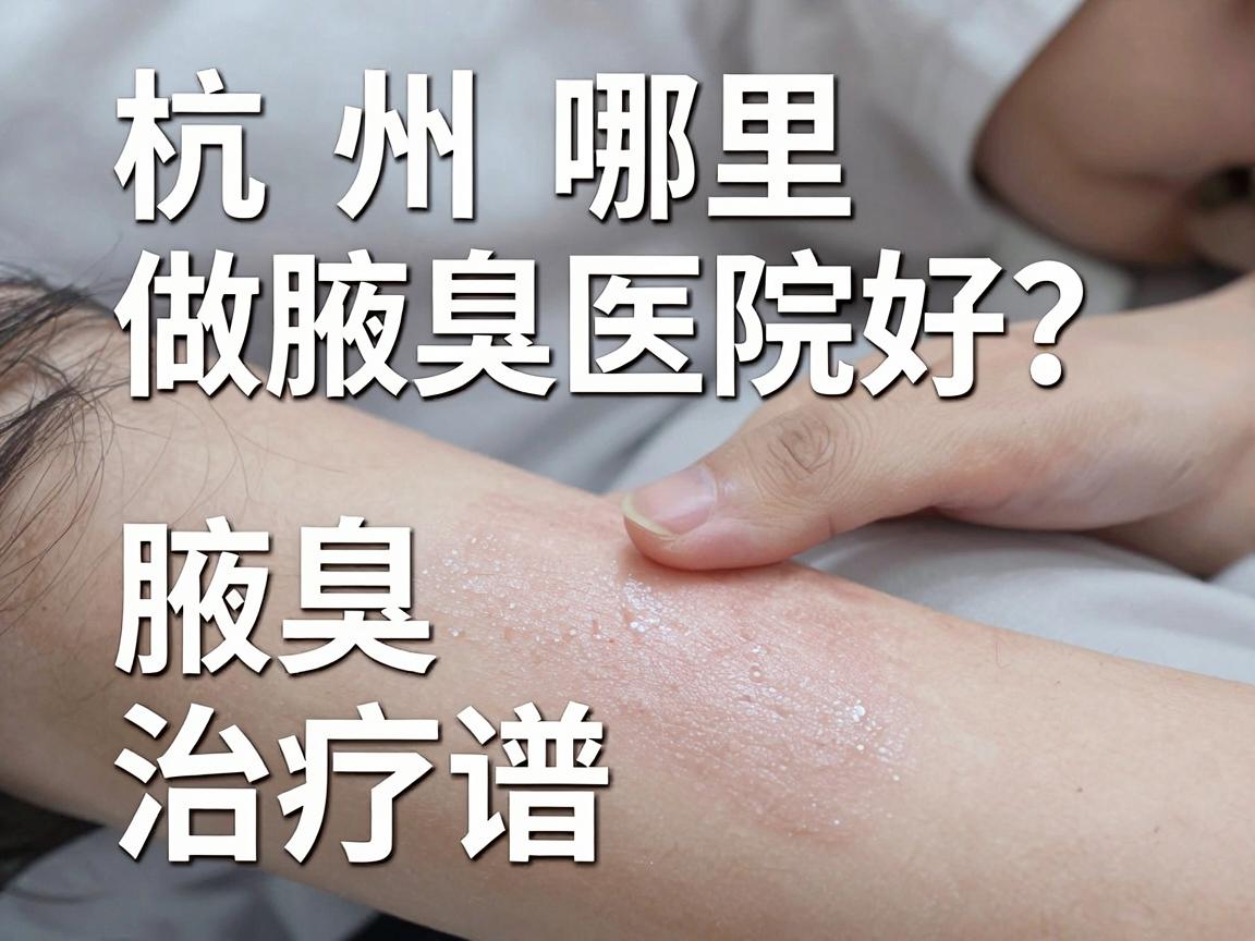 杭州哪里做腋臭医院好？一份靠谱的腋臭治疗医院选择指南