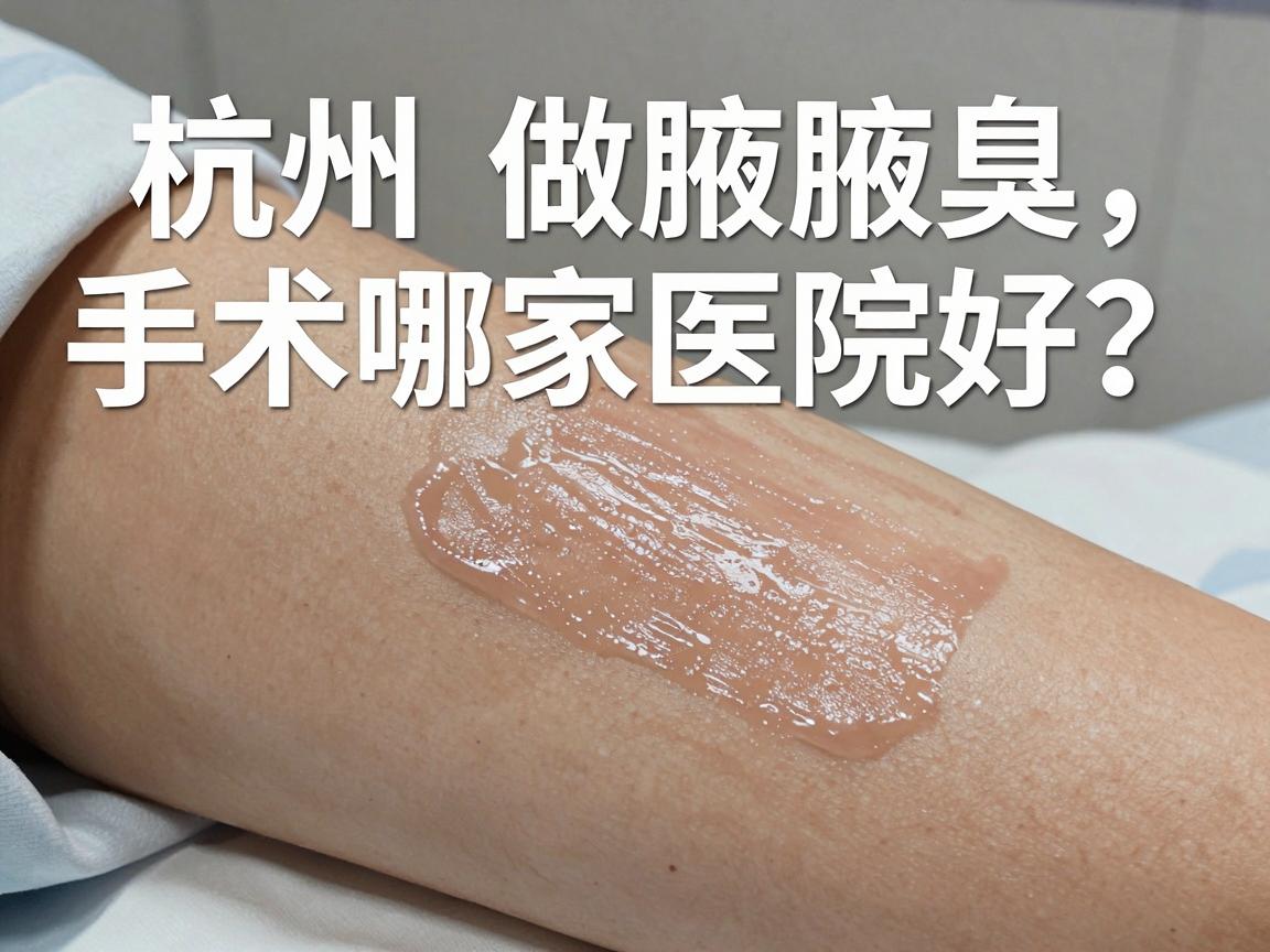 杭州做腋臭手术哪家医院好？这3家医院值得重点参考
